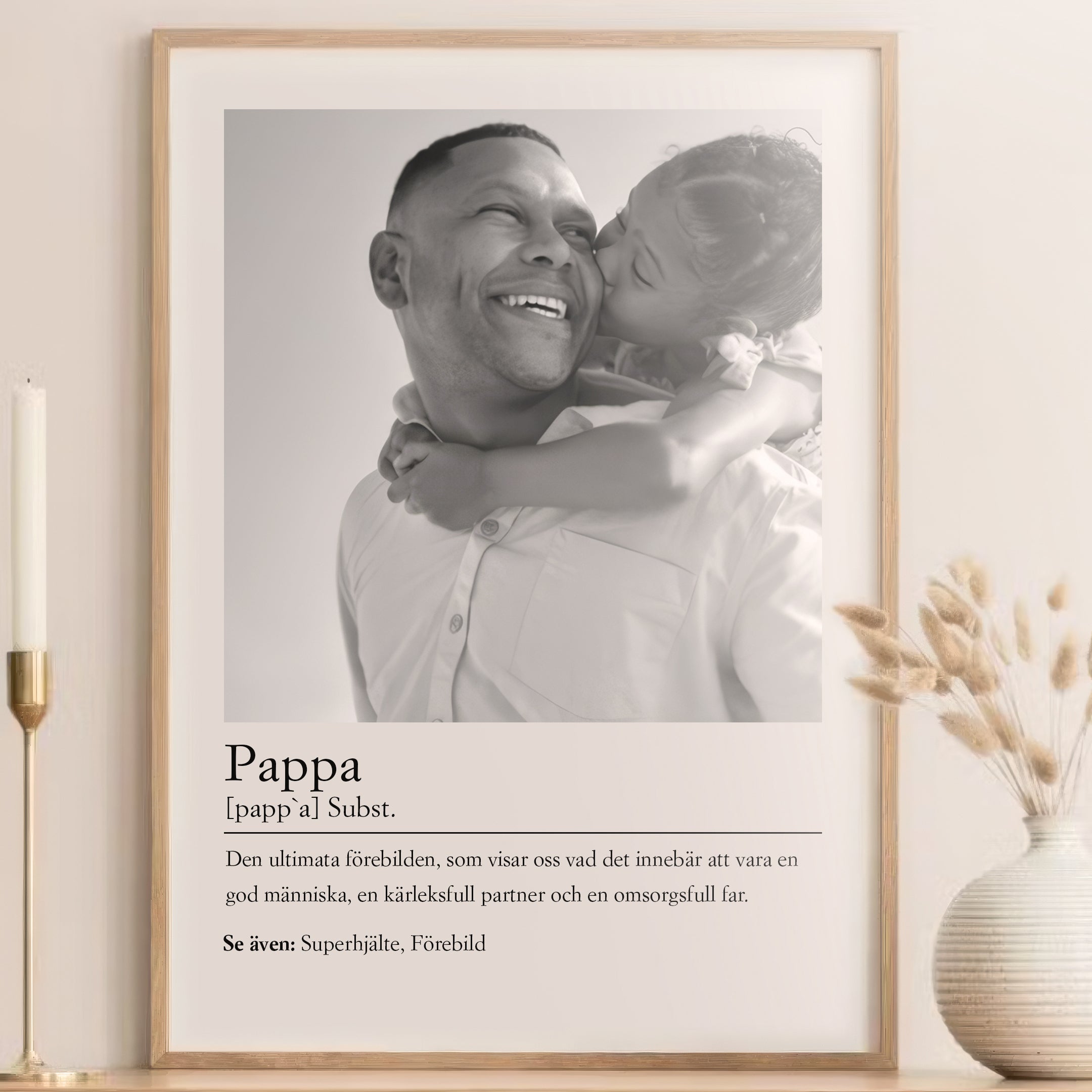 Pappa Definition | Exklusiv Fars Dag Poster