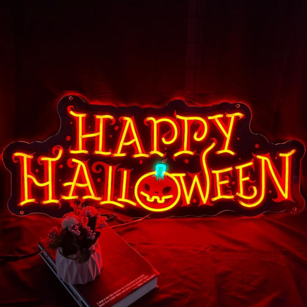 Happy Halloween Neon Sign